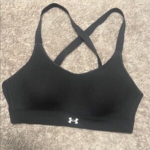 Under Armour Black Cross-Back Sports Bra
